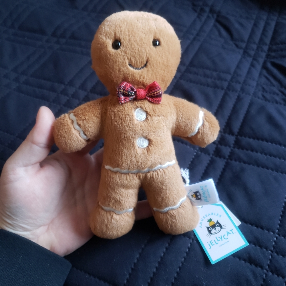 Original Jellycat Jolly Gingerbread Fred JGB3FT Christmas